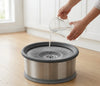 Splash Proof Stainless Steel Water Bowl